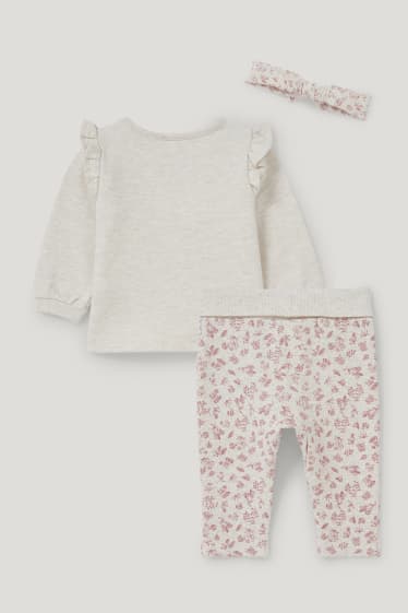 Baby Girls - Bambi - Baby-Outfit - 3 teilig - beige