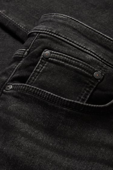 Men - Straight jeans - flex jog denim - black