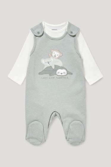 Baby Boys - Strampler-Set - 2 teilig - grün