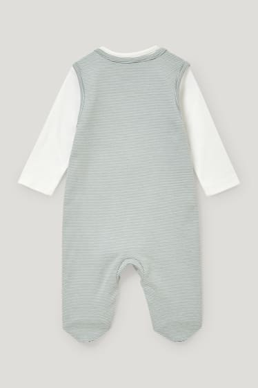 Baby Boys - Strampler-Set - 2 teilig - grün