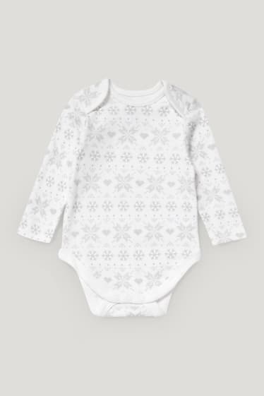 Baby Boys - Weihnachts-Strampler-Set - 2 teilig - rot