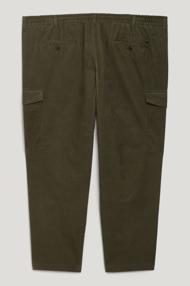 Caballero XL - Pantalón cargo de pana - verde