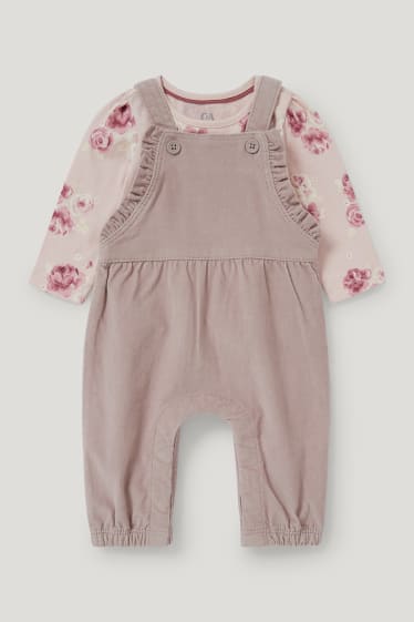 Baby Girls - Erstlingsoutfit - 2 teilig - beige