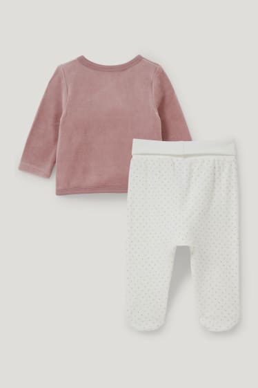 Baby Girls - Bambi - Erstlingsoutfit - 2 teilig - rosa