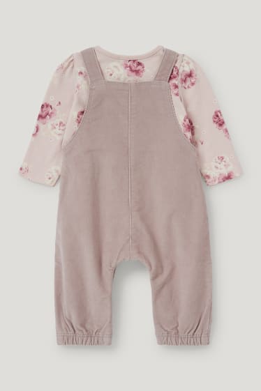 Baby Girls - Erstlingsoutfit - 2 teilig - beige