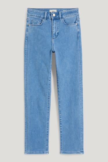 Femmes - Straight jean - high waist - jean bleu clair