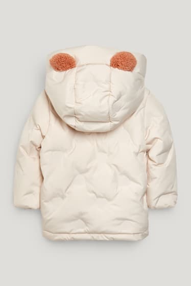 Baby Girls - Babyjas met capuchon - licht beige