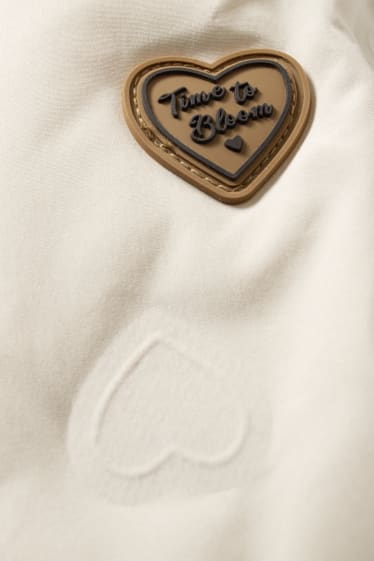 Baby Girls - Babyjas met capuchon - licht beige