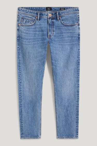 Heren - Tapered jeans - jeansblauw