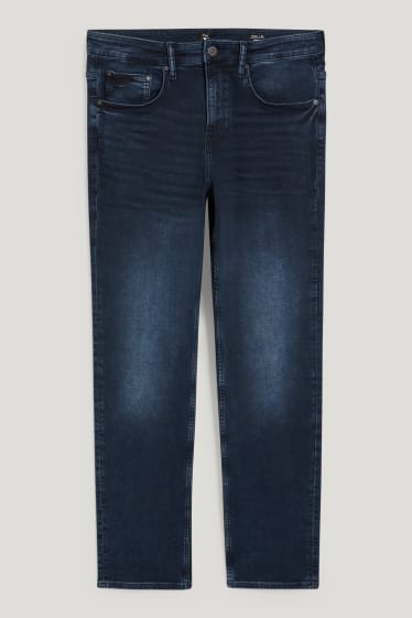 Men - Straight jeans - Flex jog denim - LYCRA® - denim-dark blue