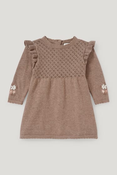 Baby Girls - Baby-Outfit - 2 teilig - braun