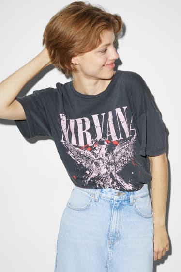 Clockhouse Girls - CLOCKHOUSE - T-Shirt - Nirvana - grau-melange