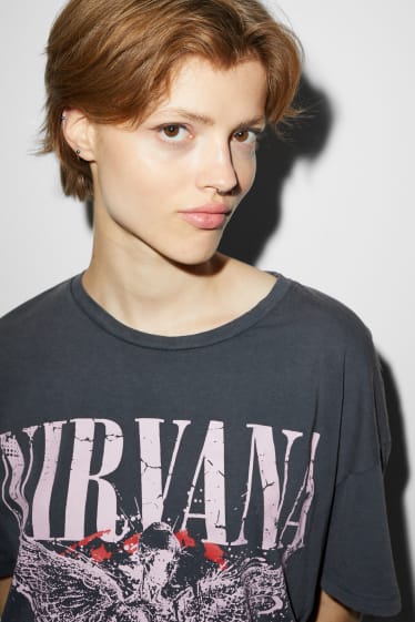 Clockhouse Girls - CLOCKHOUSE - T-Shirt - Nirvana - grau-melange