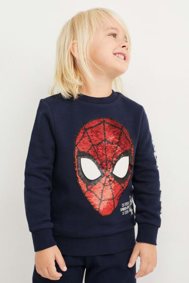 Toddler Boys - Spider-Man - Sweatshirt - Glow in the dark - dunkelblau