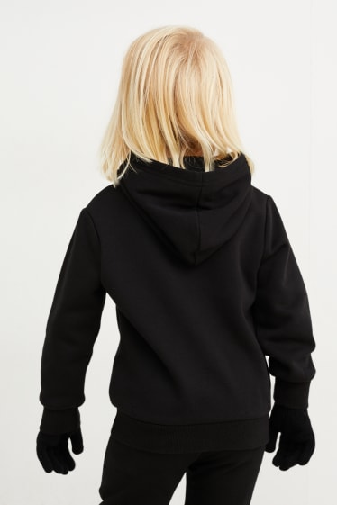 Toddler Boys - Set - Halloween-Hoodie- und Handschuhe - Glow in the dark - schwarz
