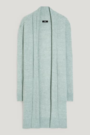 Damen - Basic-Strickjacke - mintgrün