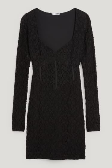 Clockhouse Girls - CLOCKHOUSE - Figurbetontes Kleid - schwarz