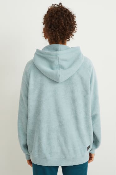 Damen - Sport-Frottee-Hoodie - mintgrün