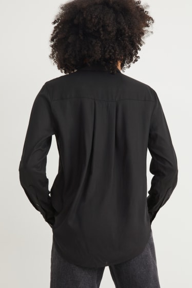 Damen - Bluse - schwarz