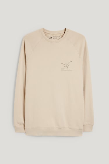 Herren - Sweatshirt - cremeweiß
