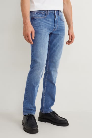 Heren - Tapered jeans - jeansblauw