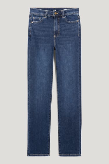 Femmes - Straight jean - high waist - LYCRA® - jean bleu