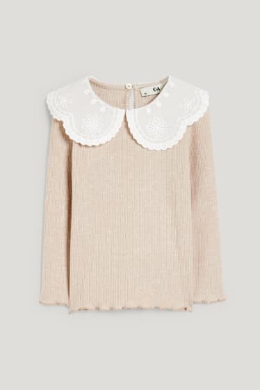 Toddler Girls - Langarmshirt - hellbeige