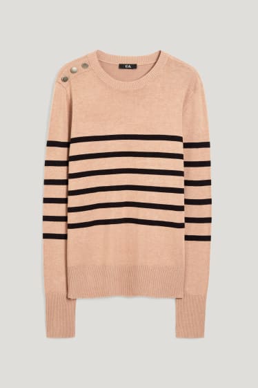 Damen - Pullover - taupe