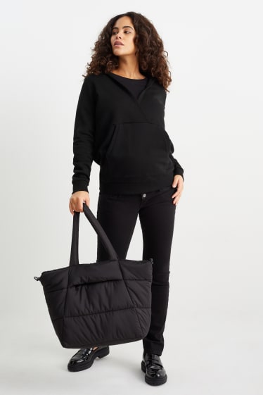 Damen - Still-Hoodie - schwarz