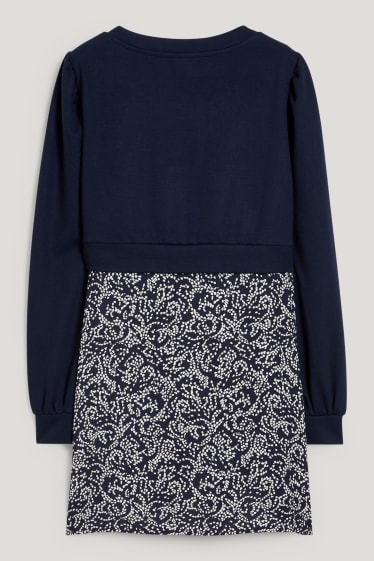 Damen - Still-Sweatshirt - 2-in-1-Look - dunkelblau