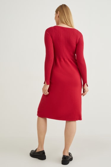 Women - Maternity dress - red