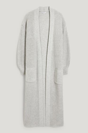 Clockhouse Girls - CLOCKHOUSE - Lange Strickjacke - hellgrau