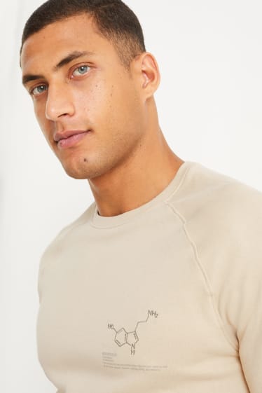 Herren - Sweatshirt - cremeweiß