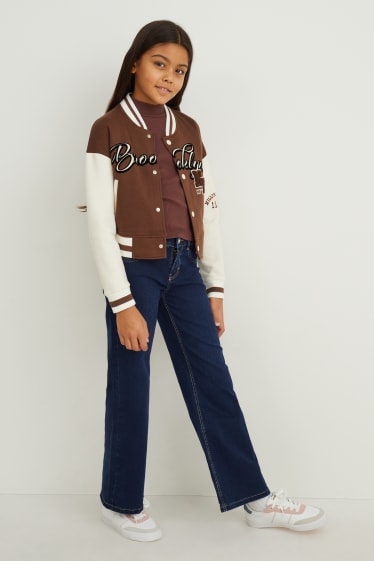 Kids Girls - Multipack 3er - Langarmshirt - dunkelbraun