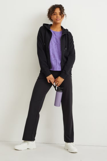 Damen - Funktions-T-Shirt - gemustert - violett