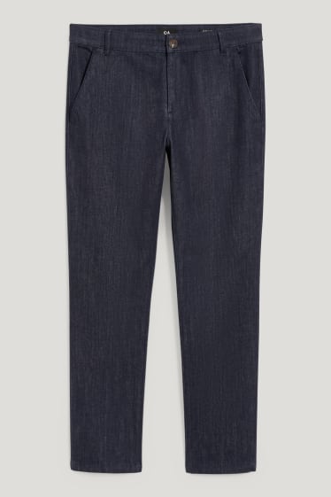 Hombre - Chinos vaqueros - tapered fit - azul oscuro