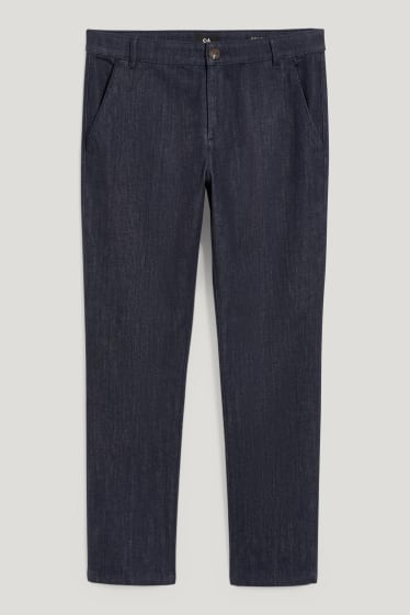 Men - Chino jeans - tapered fit - dark blue