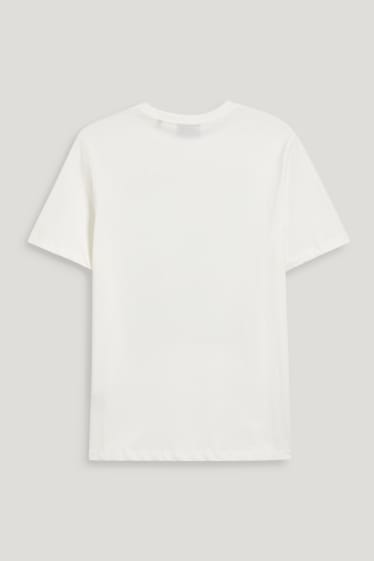 Herren - T-Shirt - Einstein - cremeweiß