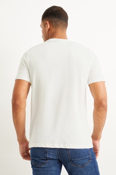 Herren - T-Shirt - Einstein - cremeweiß