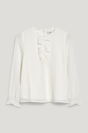 Kids Girls - Chiffon-Bluse - weiß