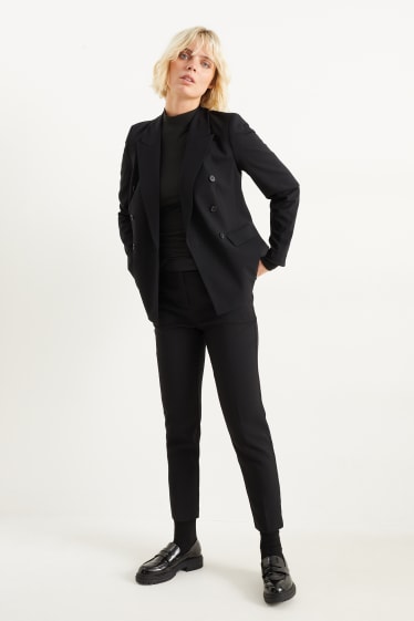 Damen - Rollkragenshirt - schwarz
