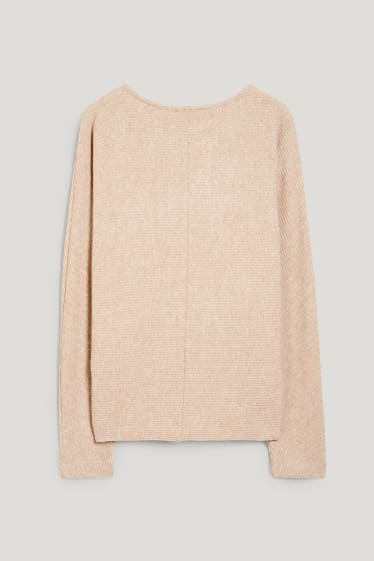 Damen - Sweatshirt - hellbeige