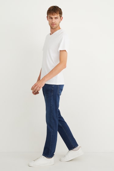 Men - Straight jeans - Flex jog denim - LYCRA® - denim-blue
