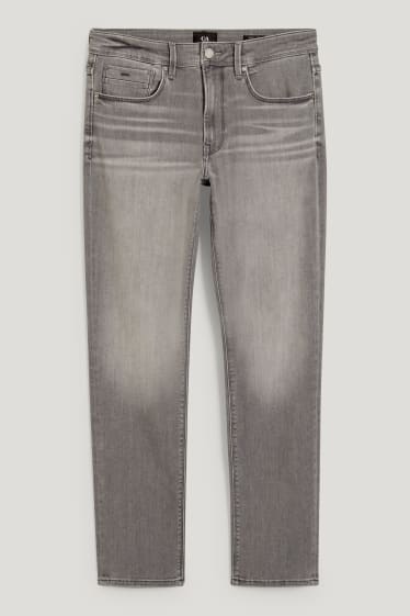 Herren - Slim Jeans - jeans-hellgrau