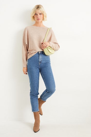 Damen - Sweatshirt - hellbeige