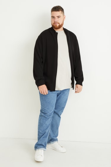Herren XL - Strickjacke - schwarz