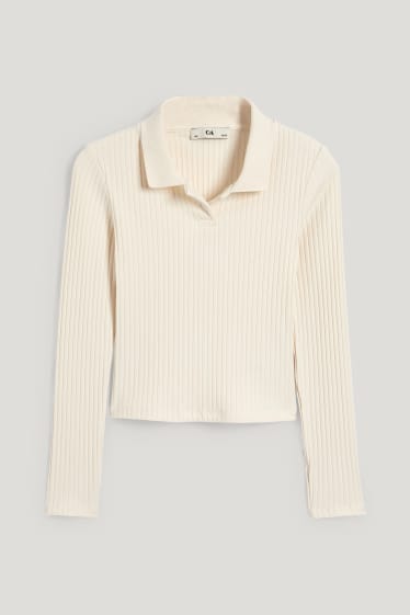 Kids Girls - Poloshirt - cremeweiß