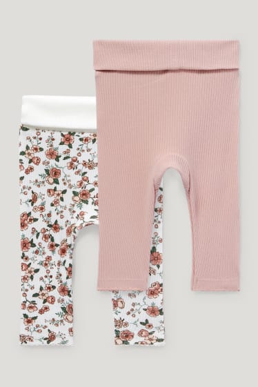 Baby Girls - Multipack 2er - Baby-Leggings - cremeweiß