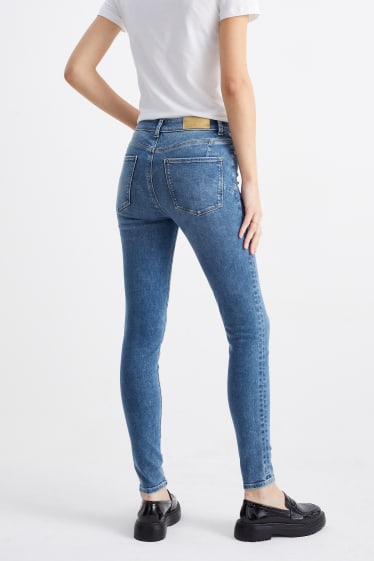 Damen - Skinny Jeans - Mid Waist - Shaping-Jeans - LYCRA® - jeans-blau