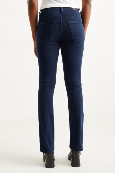 Dames - Bootcut jeans - mid waist - jeansdonkerblauw